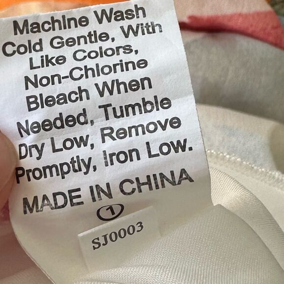 ECOWISH Colorful A Line Ruffle Dress Size S - Picture 6 of 7